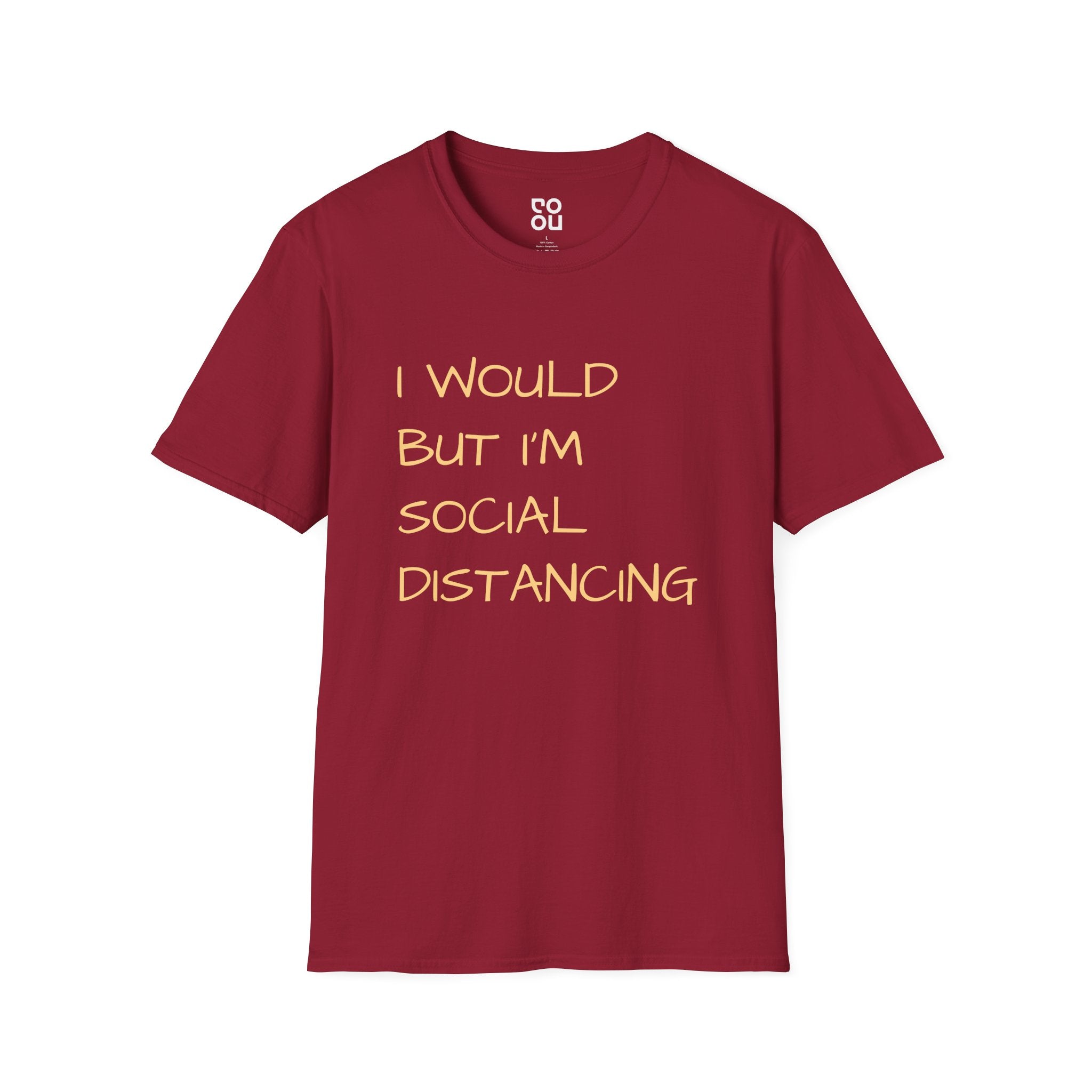 I Would But I'm Social Distancing Funny Men's/Unisex T-Shirt