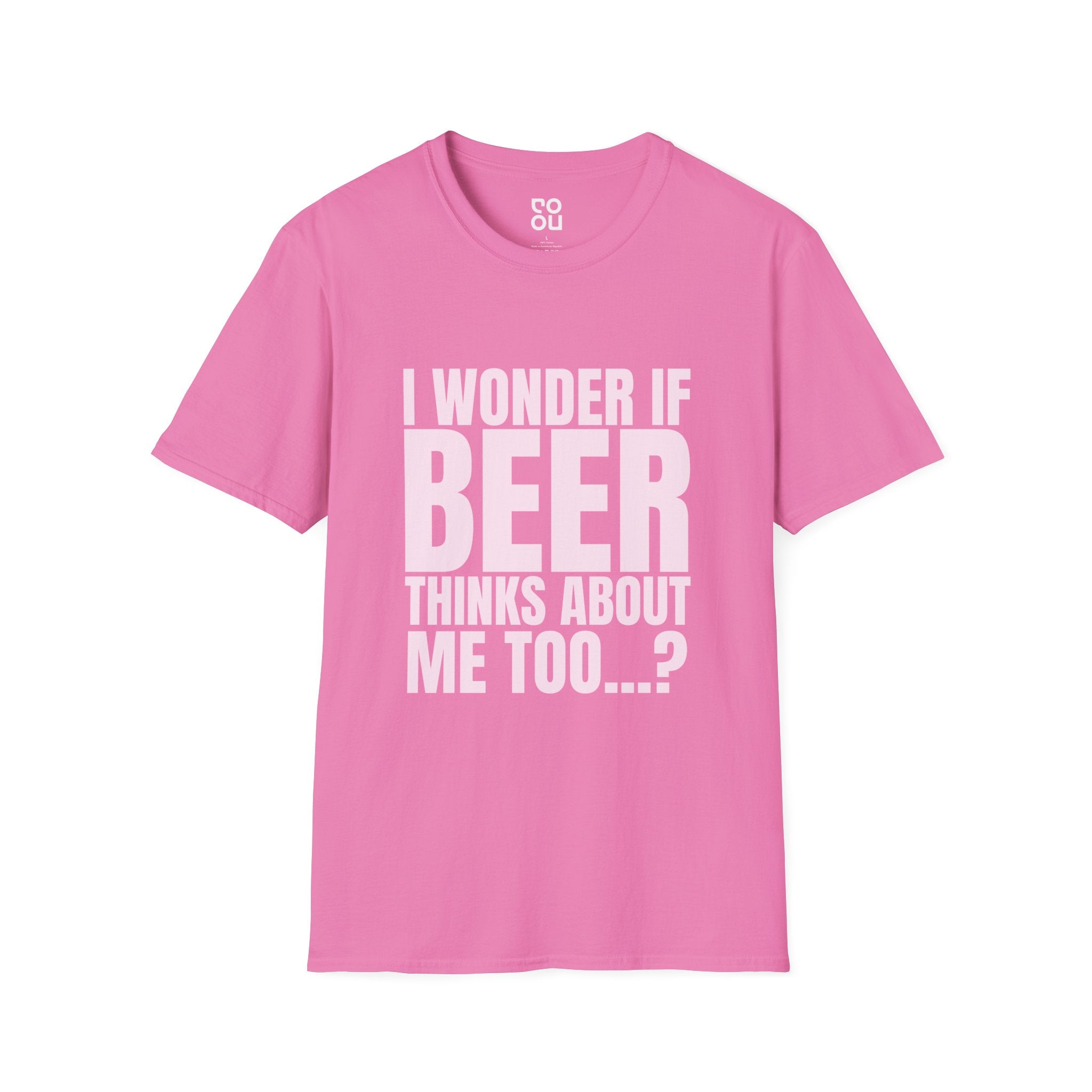 I Wonder If Beer Thinks About Me Novelty Sarcastic Men's/Unisex T-Shirt