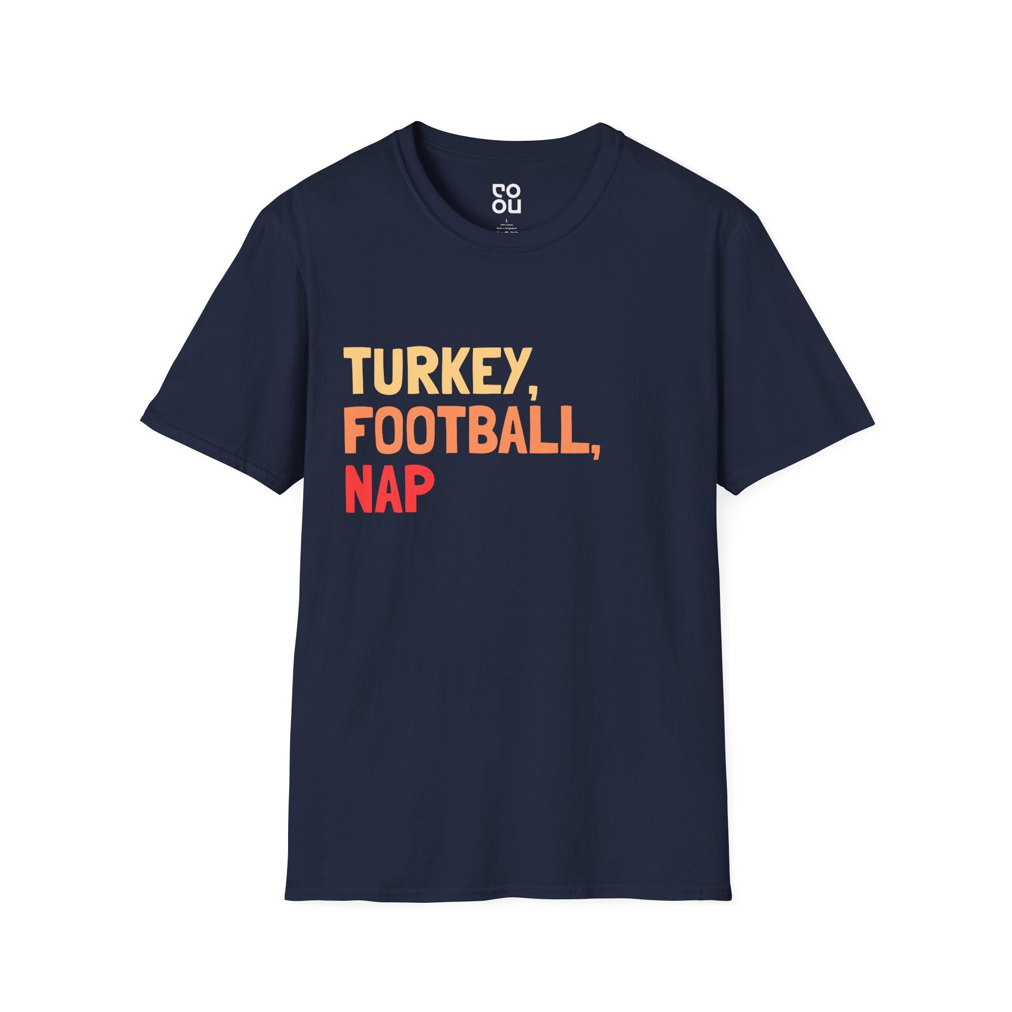 Turkey, Football, Nap Humor Funny Thanksgiving Best Men's/Unisex T-Shirt