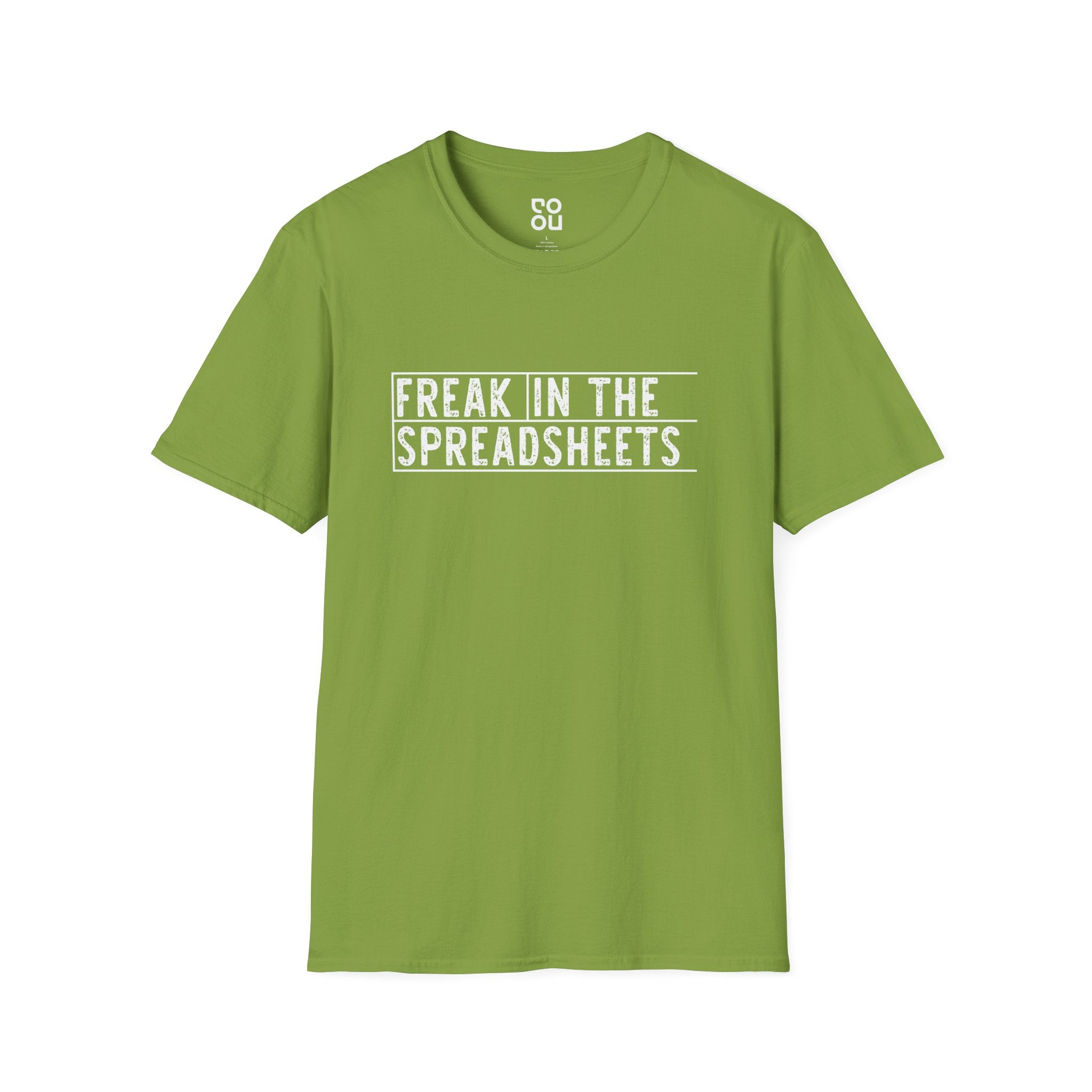 Freak In The Spreadsheets Funny Men's/Unisex T-Shirt