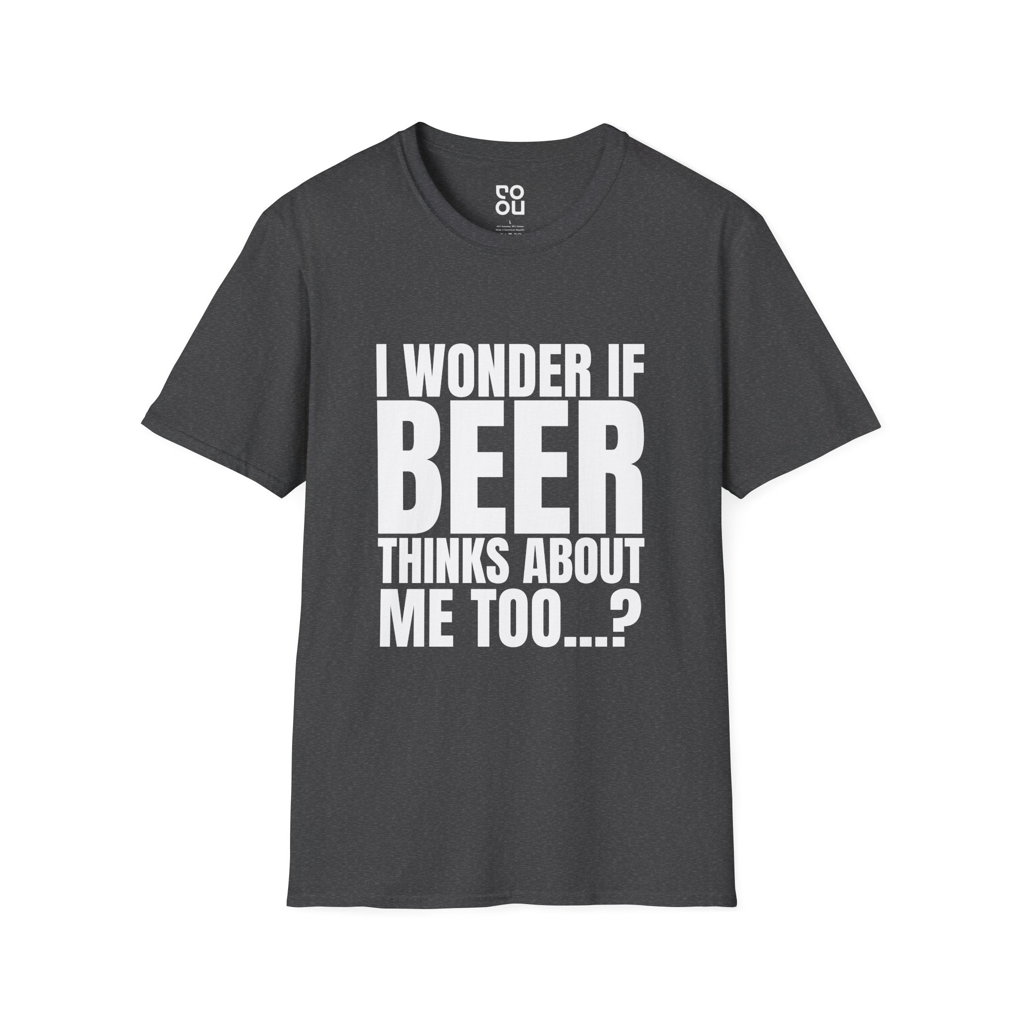 I Wonder If Beer Thinks About Me Novelty Sarcastic Men's/Unisex T-Shirt