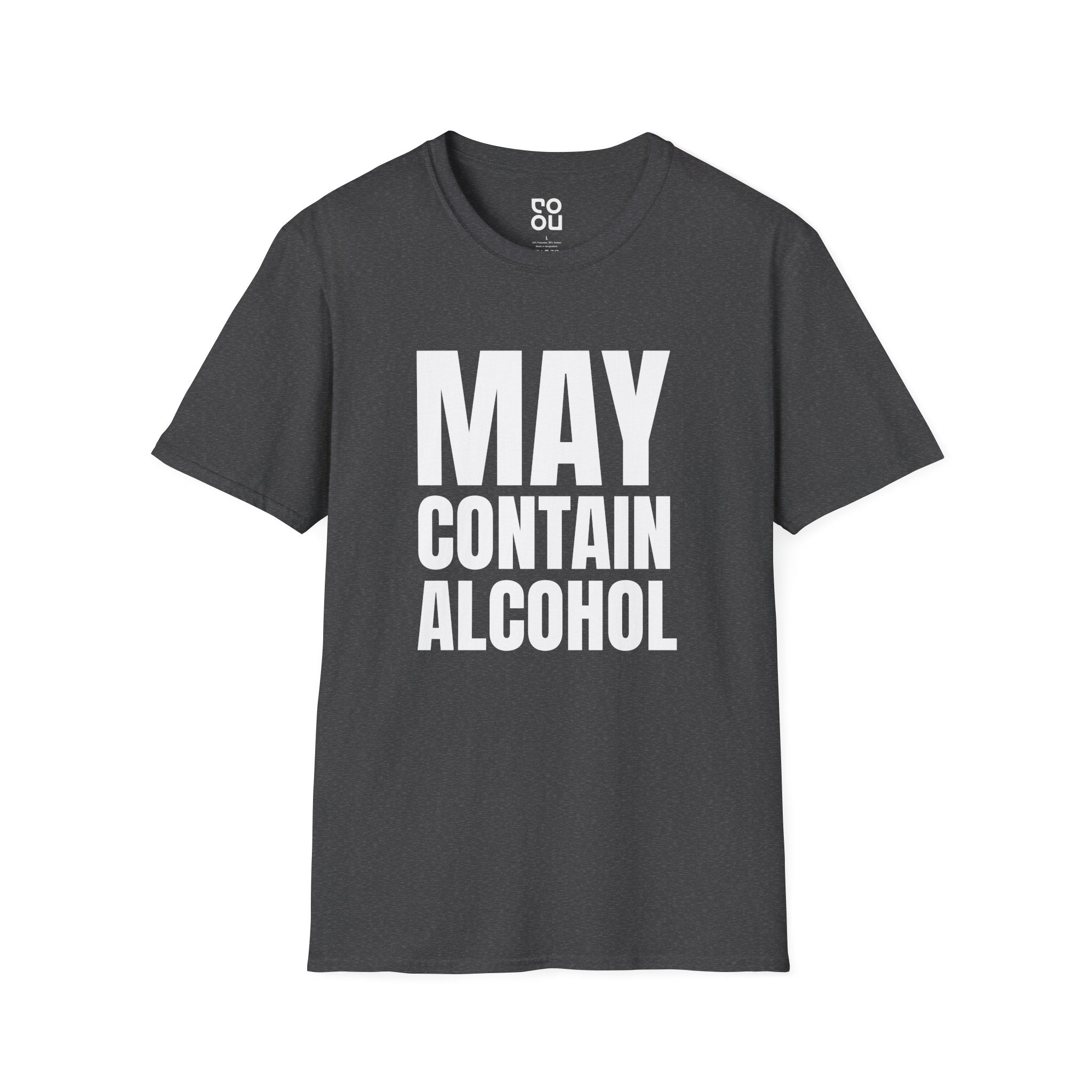 May Contain Alcohol Adult Humor Novelty Sarcastic Men's/Unisex T-Shirt