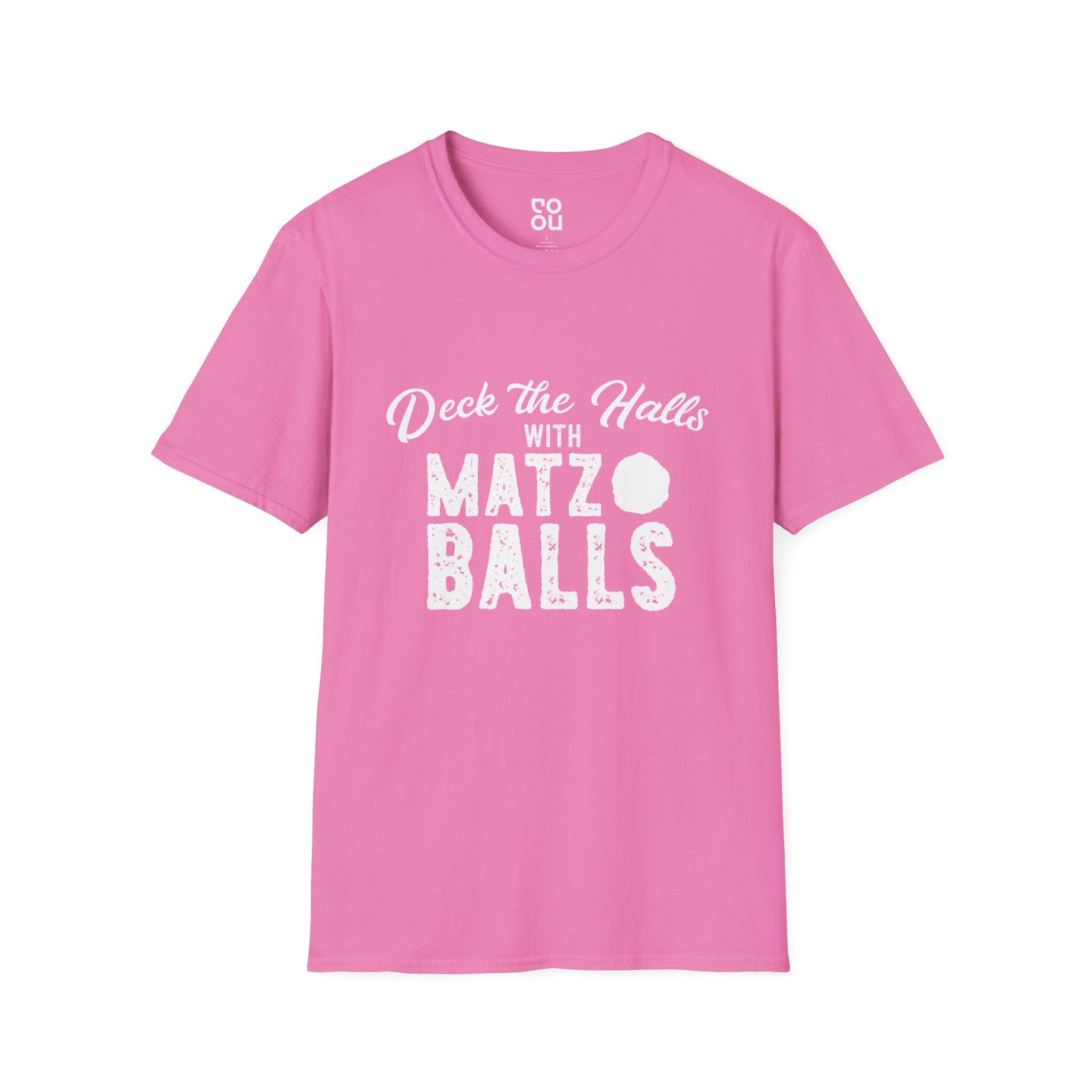 Deck the Halls with Matzo Balls Funny Hanukkah Funny Men's/Unisex T-Shirt