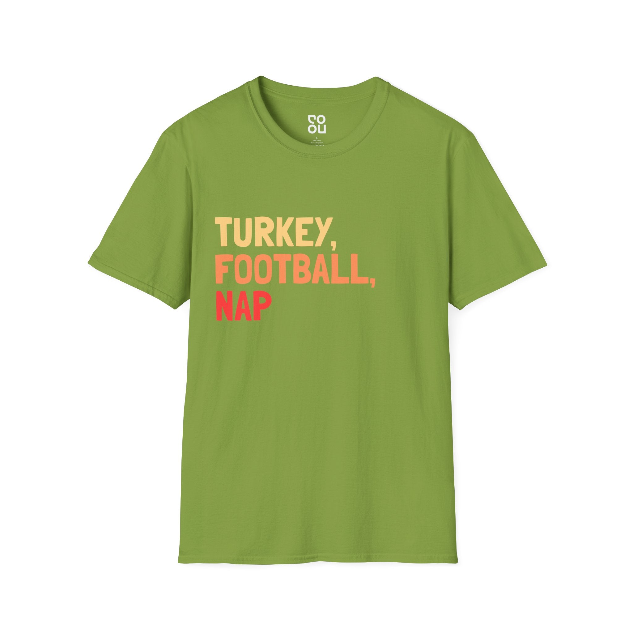 Turkey, Football, Nap Humor Funny Thanksgiving Best Men's/Unisex T-Shirt