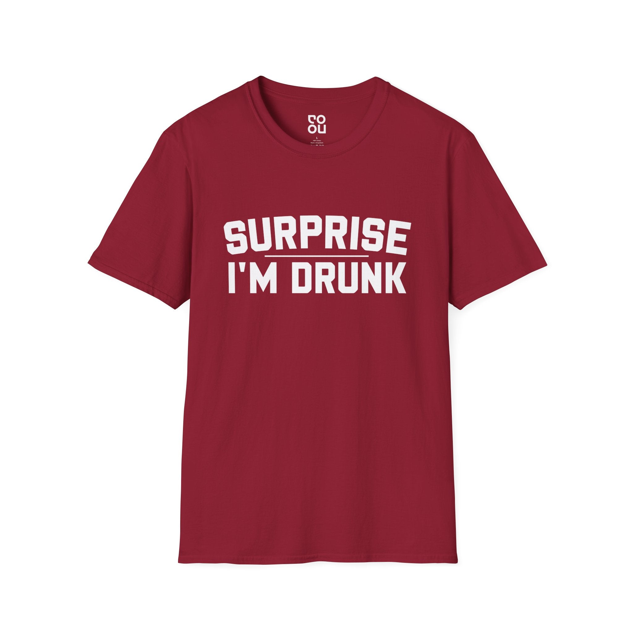 Surprise I'm Drunk Humor Funny Best Sarcastic Men's/Unisex T-Shirt