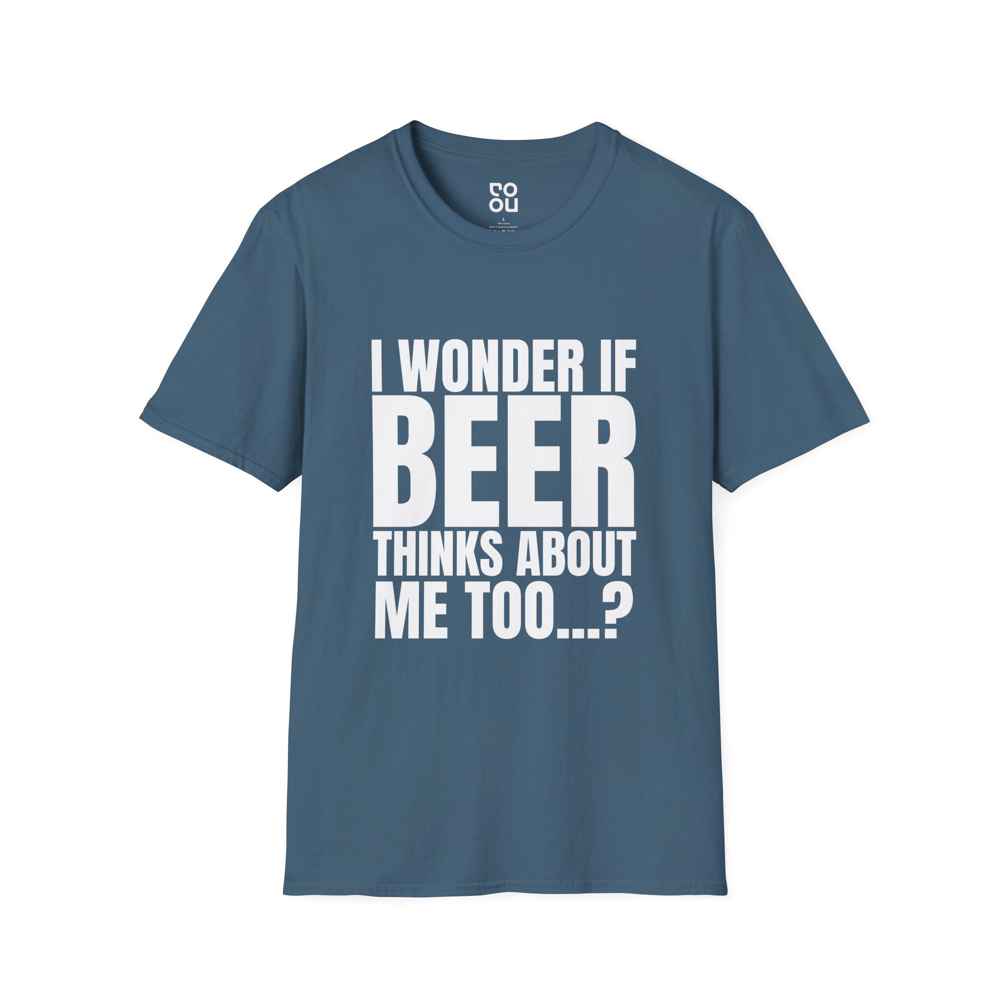 I Wonder If Beer Thinks About Me Novelty Sarcastic Men's/Unisex T-Shirt