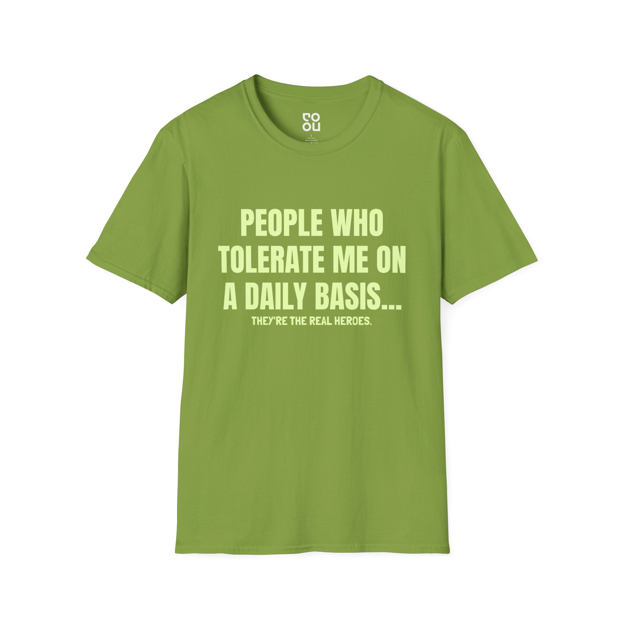 People Who Tolerate Me On A Daily Basis Novelty Sarcastic Funny Men's/Unisex T-Shirt