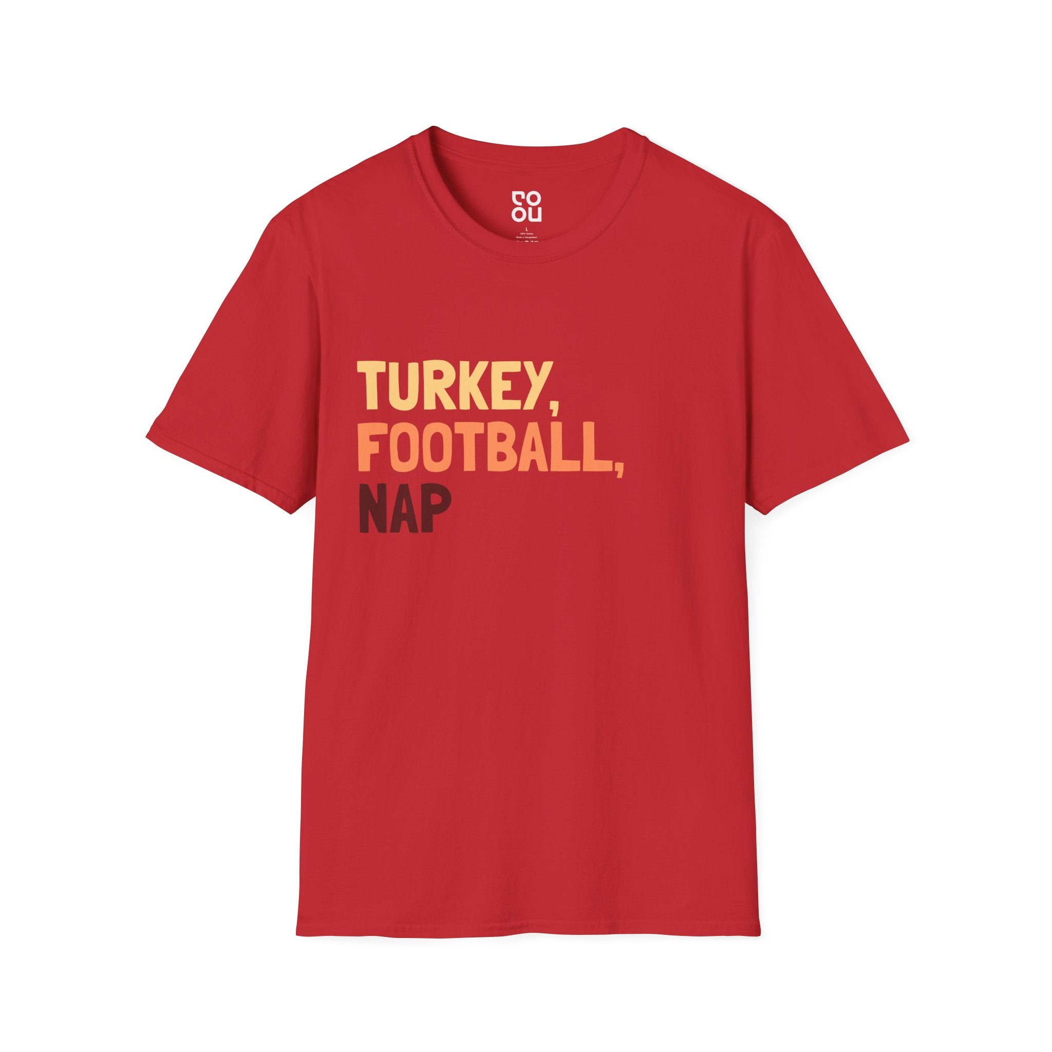 Turkey, Football, Nap Humor Funny Thanksgiving Best Men's/Unisex T-Shirt