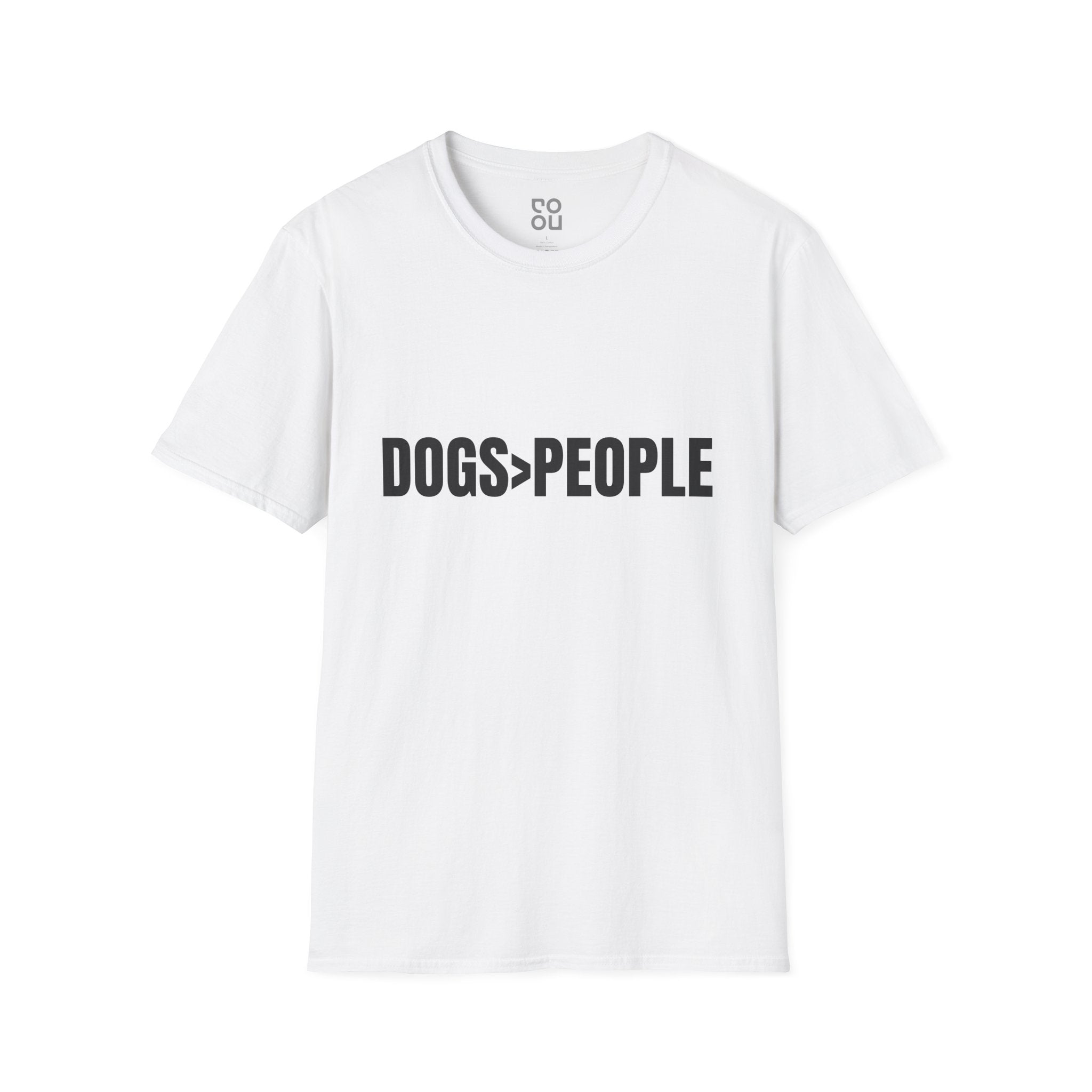 Dogs Greater Than People Humor Novelty Sarcastic Men's/Unisex T-Shirt