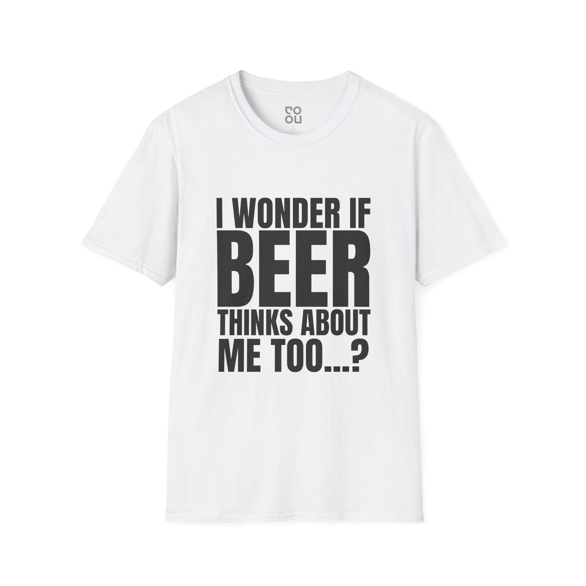 I Wonder If Beer Thinks About Me Novelty Sarcastic Men's/Unisex T-Shirt