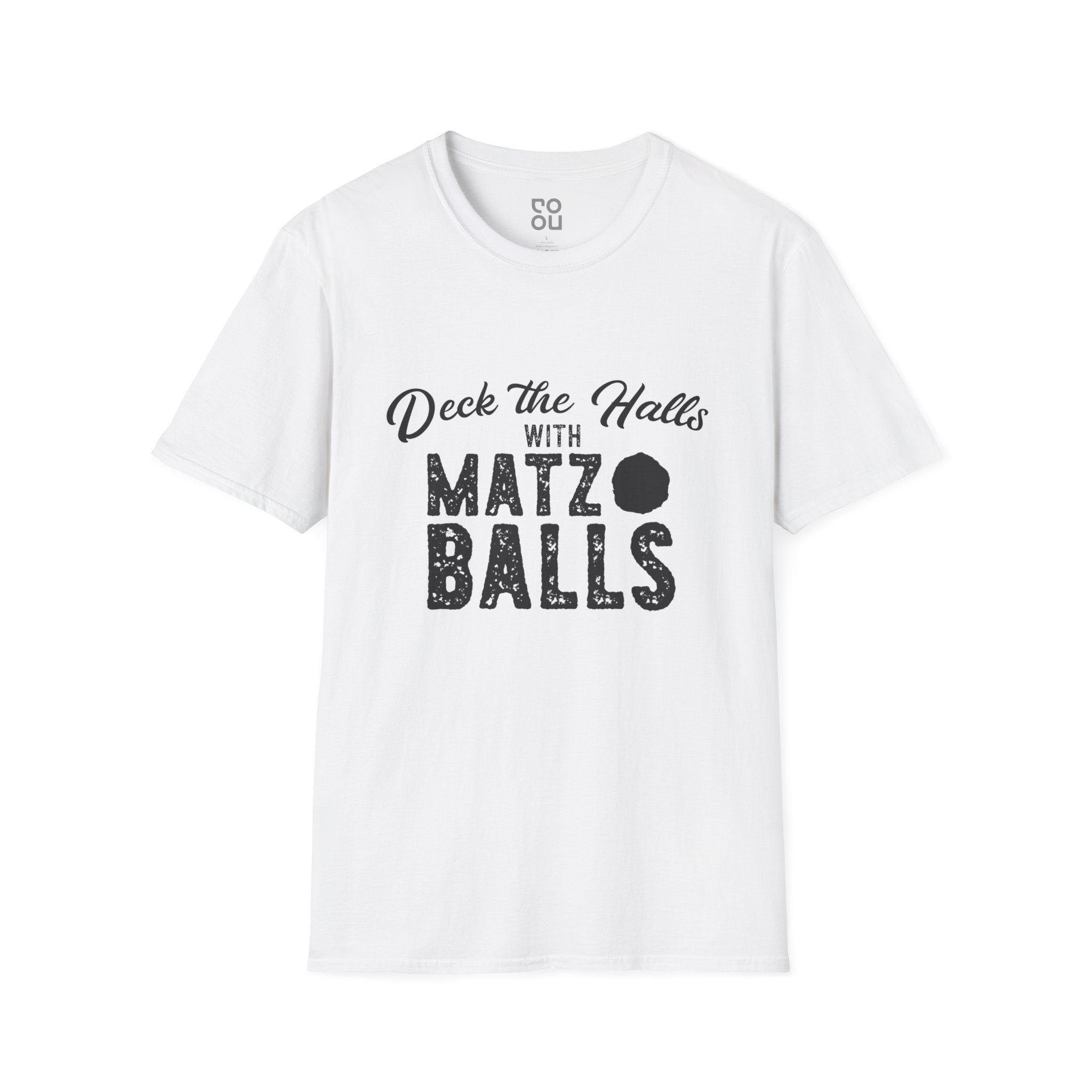 Deck the Halls with Matzo Balls Funny Hanukkah Funny Men's/Unisex T-Shirt