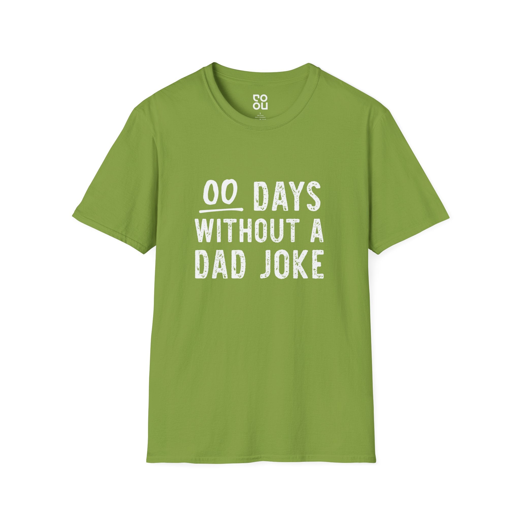 00 Days Without A Dad Joke Humor Funny Best Sarcastic Men's/Unisex T-Shirt