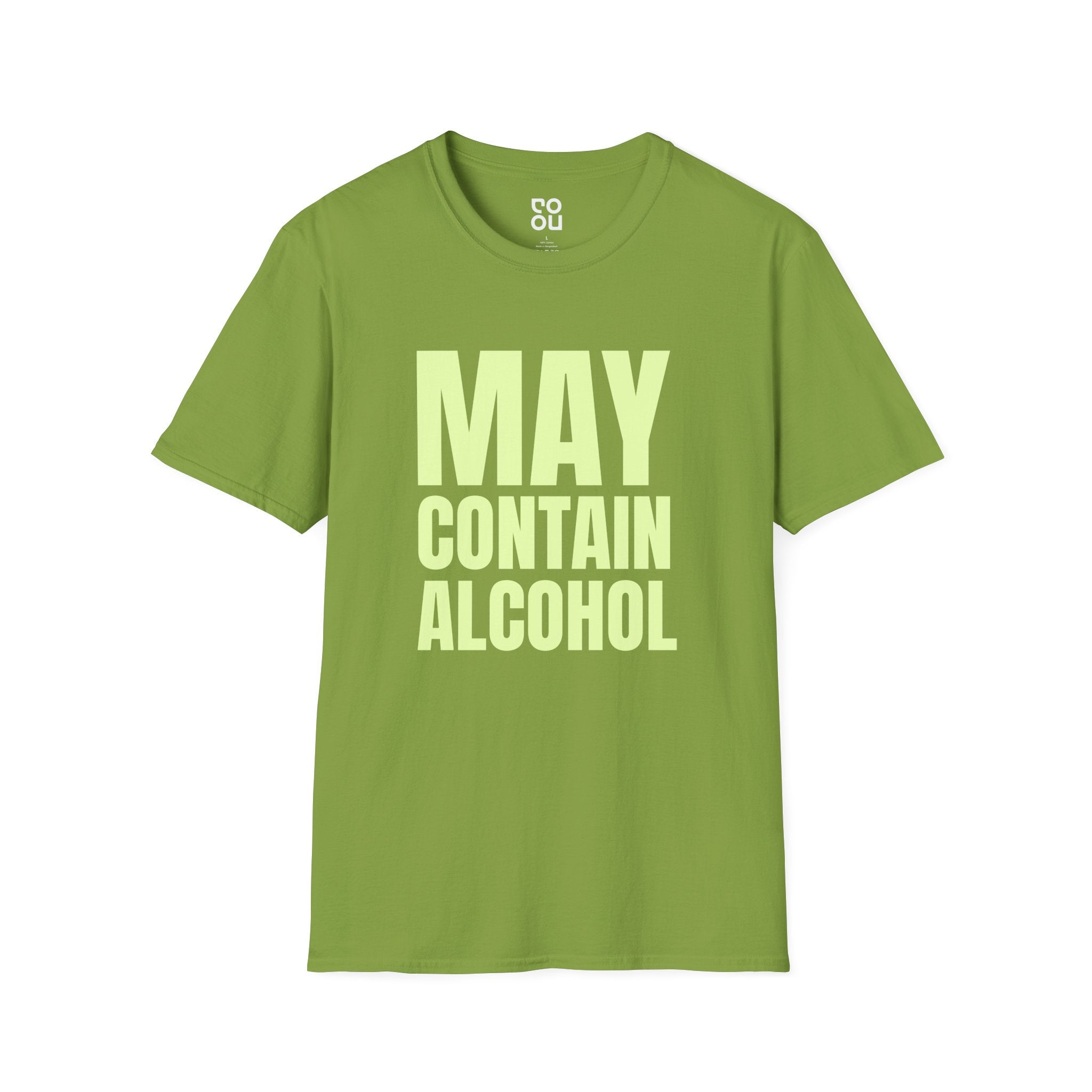 May Contain Alcohol Adult Humor Novelty Sarcastic Men's/Unisex T-Shirt