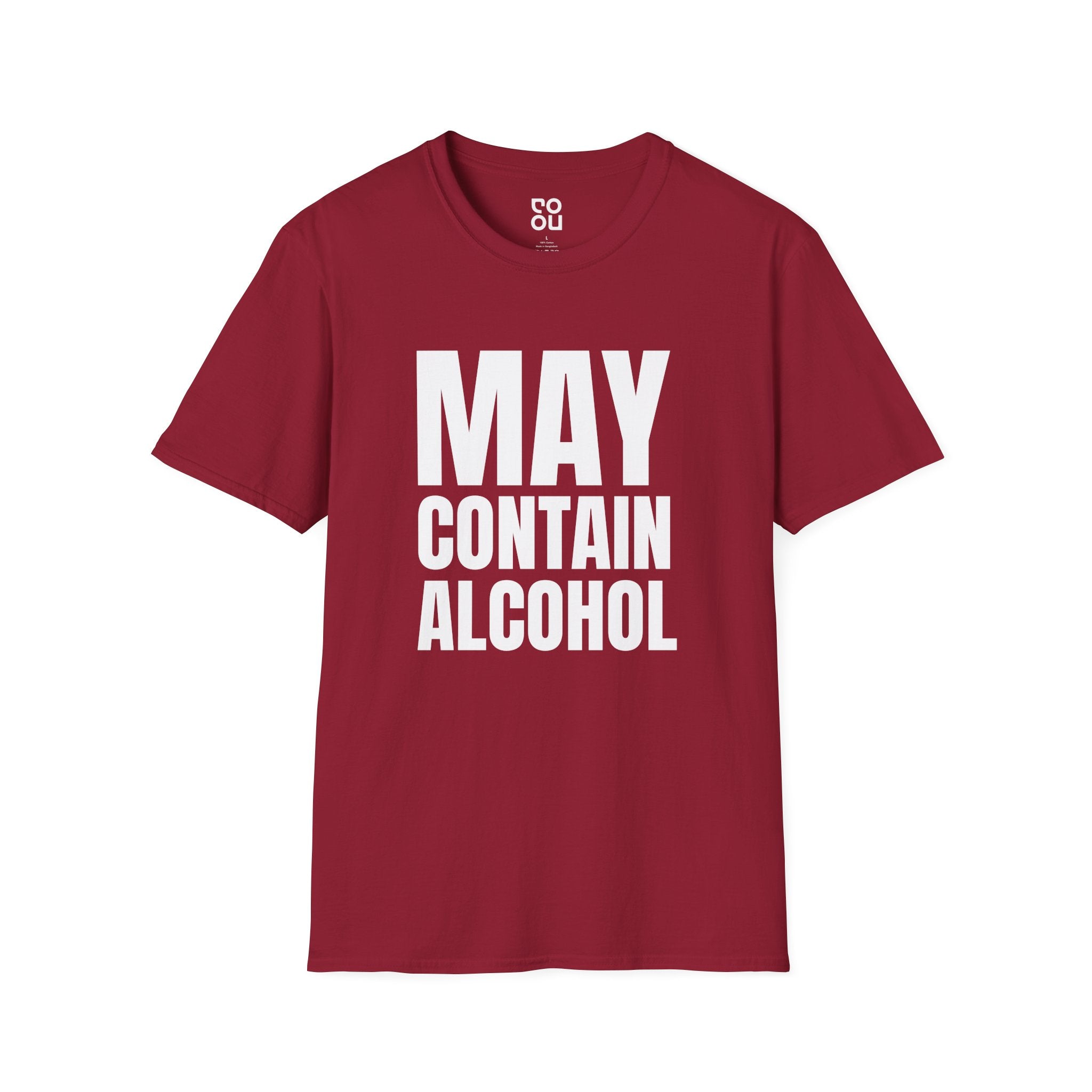 May Contain Alcohol Adult Humor Novelty Sarcastic Men's/Unisex T-Shirt