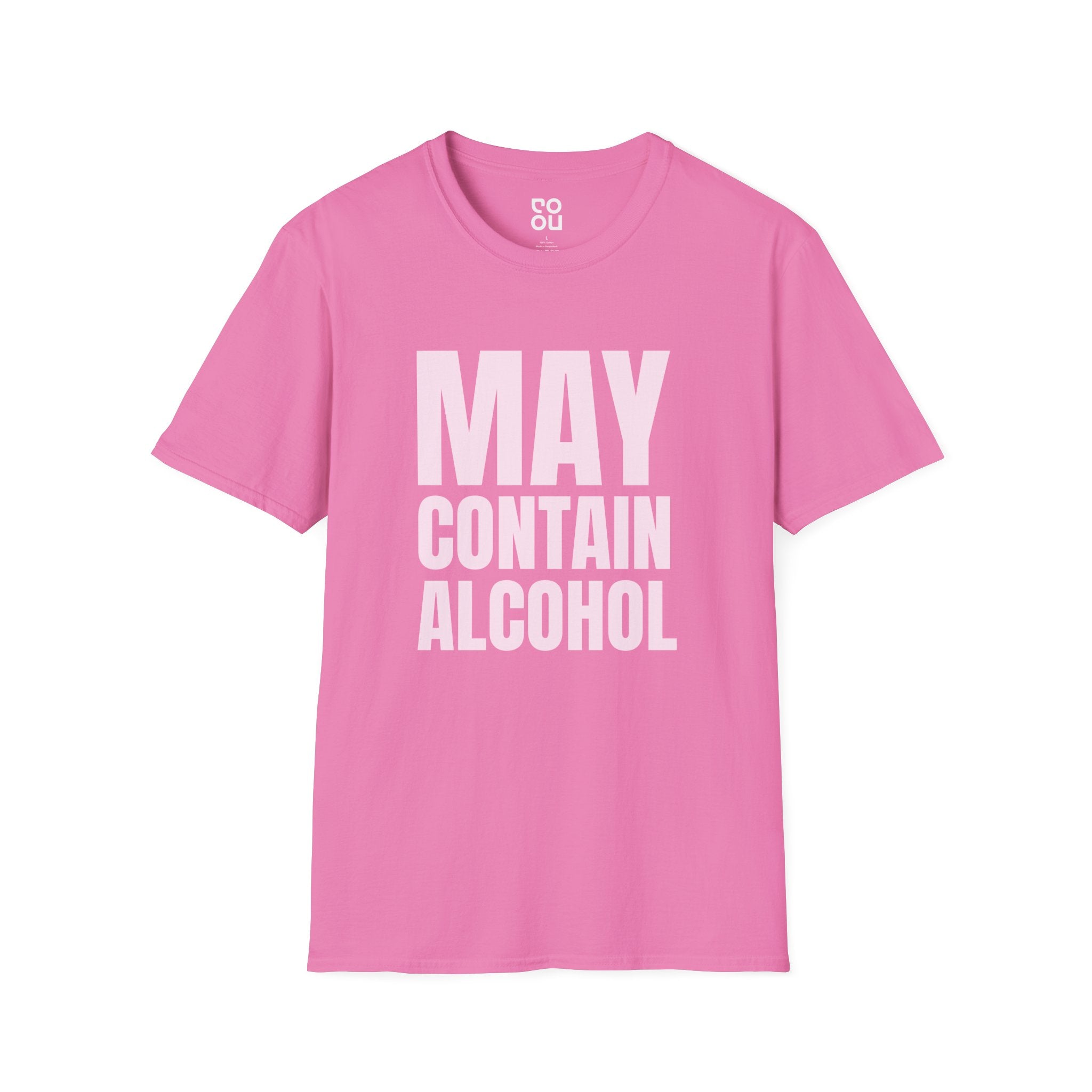 May Contain Alcohol Adult Humor Novelty Sarcastic Men's/Unisex T-Shirt