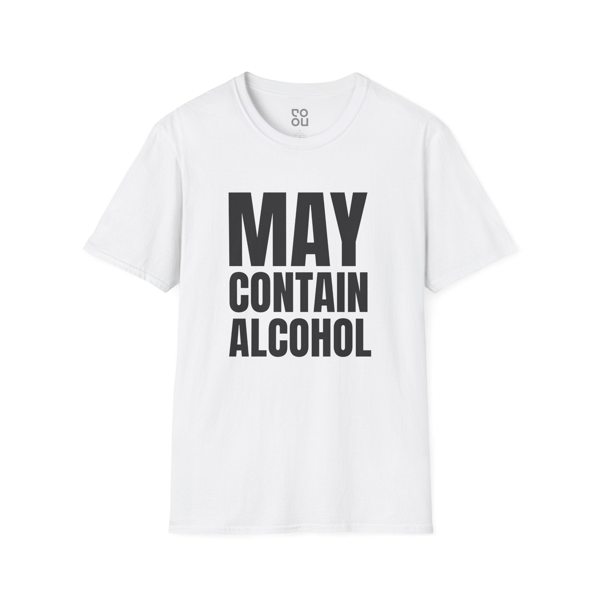 May Contain Alcohol Adult Humor Novelty Sarcastic Men's/Unisex T-Shirt