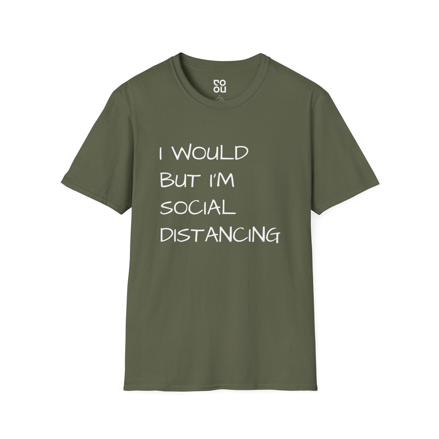 I Would But I'm Social Distancing Funny Men's/Unisex T-Shirt