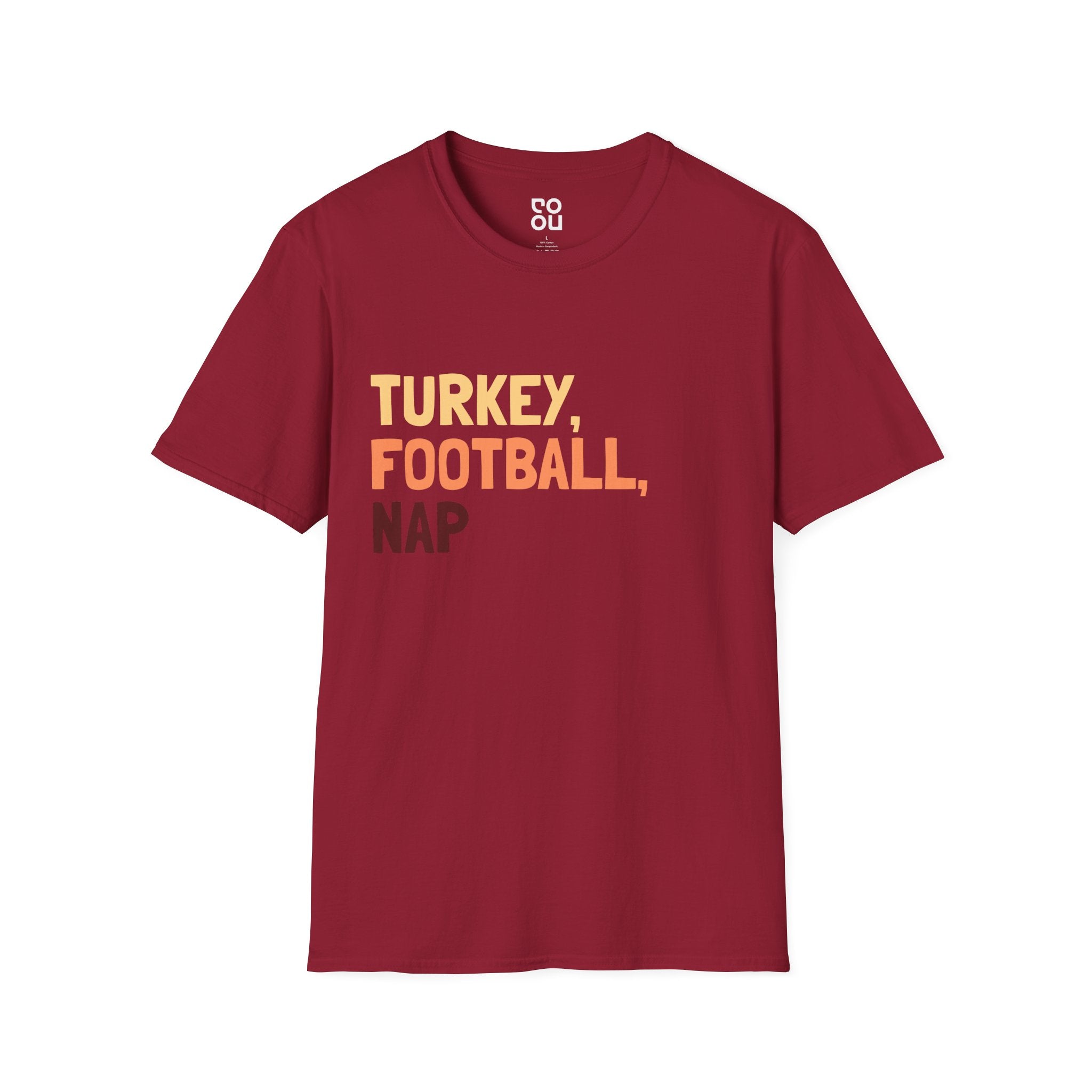 Turkey, Football, Nap Humor Funny Thanksgiving Best Men's/Unisex T-Shirt