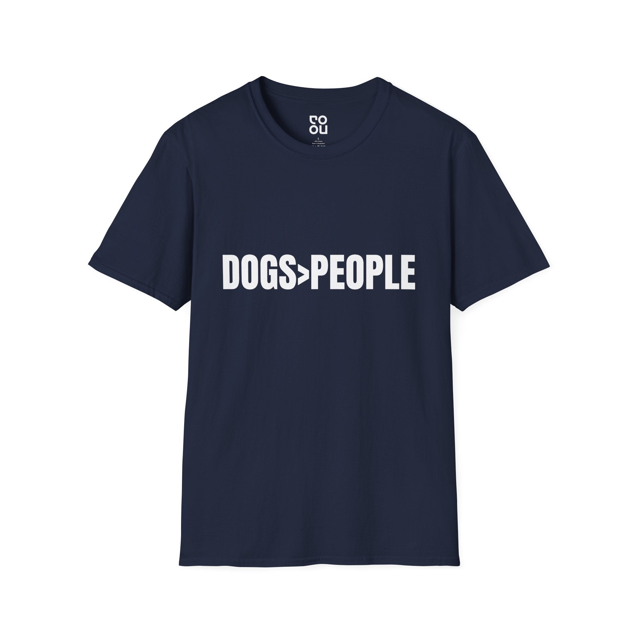 Dogs Greater Than People Humor Novelty Sarcastic Men's/Unisex T-Shirt