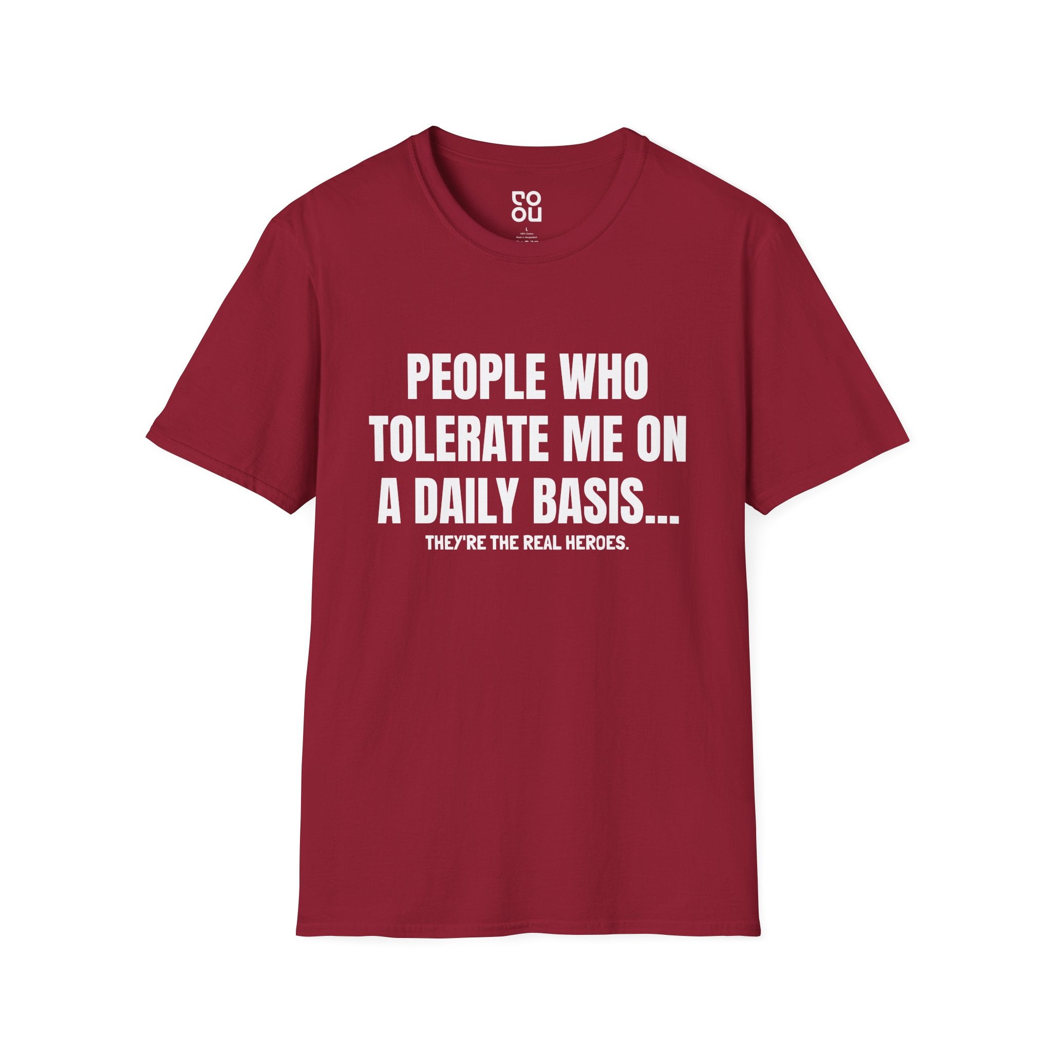 People Who Tolerate Me On A Daily Basis Novelty Sarcastic Funny Men's/Unisex T-Shirt